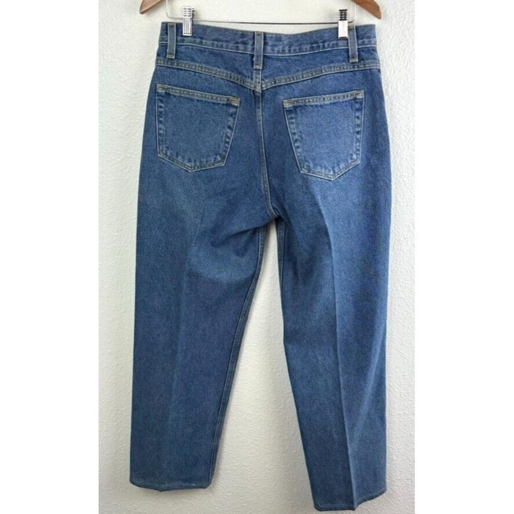Rocky Mountain Rockies Relaxed Jeans Womens 11R Blue Denim Starched VTG - Picture 9 of 9